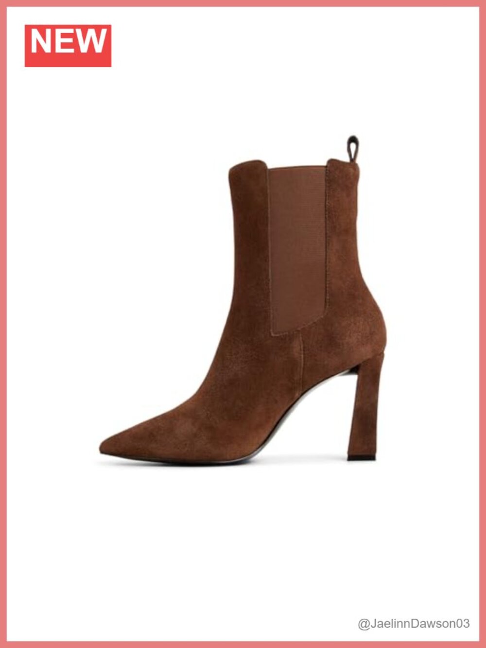 ALDO Liora Women's Leather Ankle Bootie Pointed Toe Block Heel 3.5"